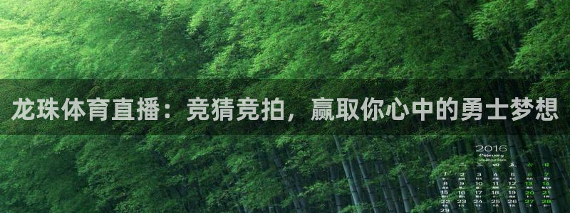 jrkan体育直播：龙珠体育直播：竞猜竞拍，赢取你心中的勇士梦想